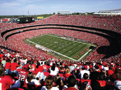 On The Turf At Arrowhead Stadium